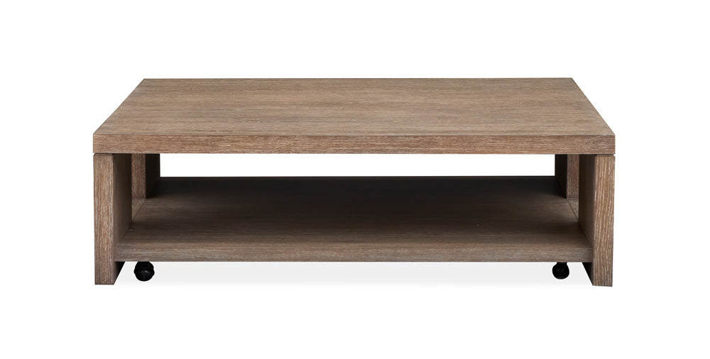 Magnussen - Conway Spiced Brown Square Cocktail Table With Casters - T6315-41 view 3