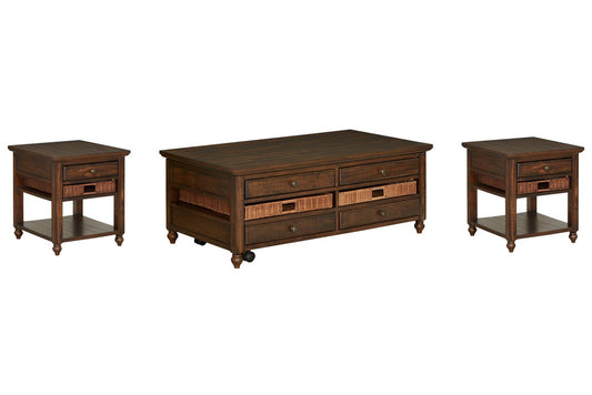 Magnussen - Cottage Lane Coffee Rectangular Lift Top Cocktail Table With 2 End Table - T3521-50KIT5 view 1