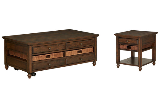 Magnussen - Cottage Lane Coffee Rectangular Lift Top Cocktail Table With End Table - T3521-50KIT4 view 1