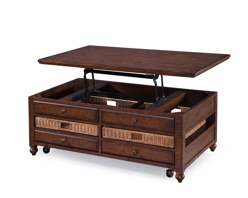 Magnussen - Cottage Lane Wood Rectangular Lift Top Cocktail Table - T3521-50 view 2