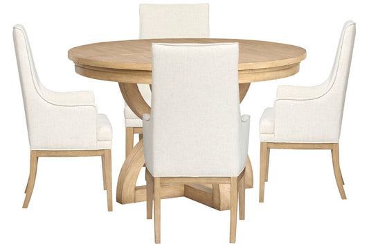 Magnussen - Coventry Honey Maple Extendable 48" Round Dining Table With 4 Host Chairs - D6480-22-KIT7 view 1