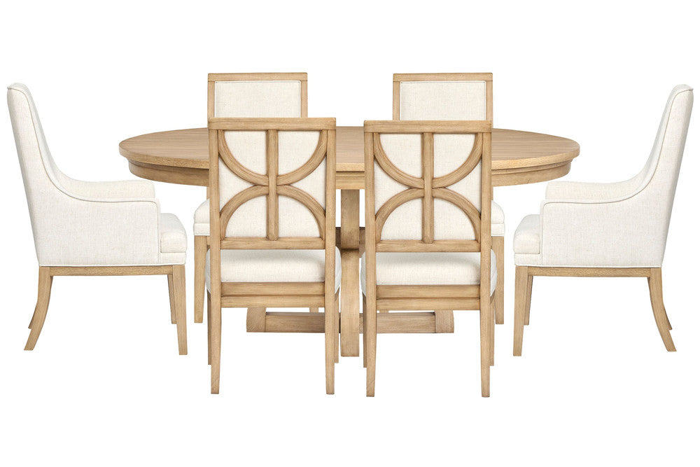 Magnussen - Coventry Honey Maple Extendable 48" Round Dining Table With 4 Upholstered Side Chairs And 2 Host Chairs - D6480-22-KIT13 view 1