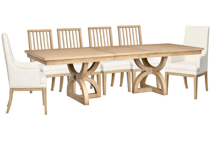 Magnussen - Coventry Honey Maple Extendable Trestle Dining Table With 4 Side Chairs And 2 Host Chairs - D6480-21-KIT16 view 1