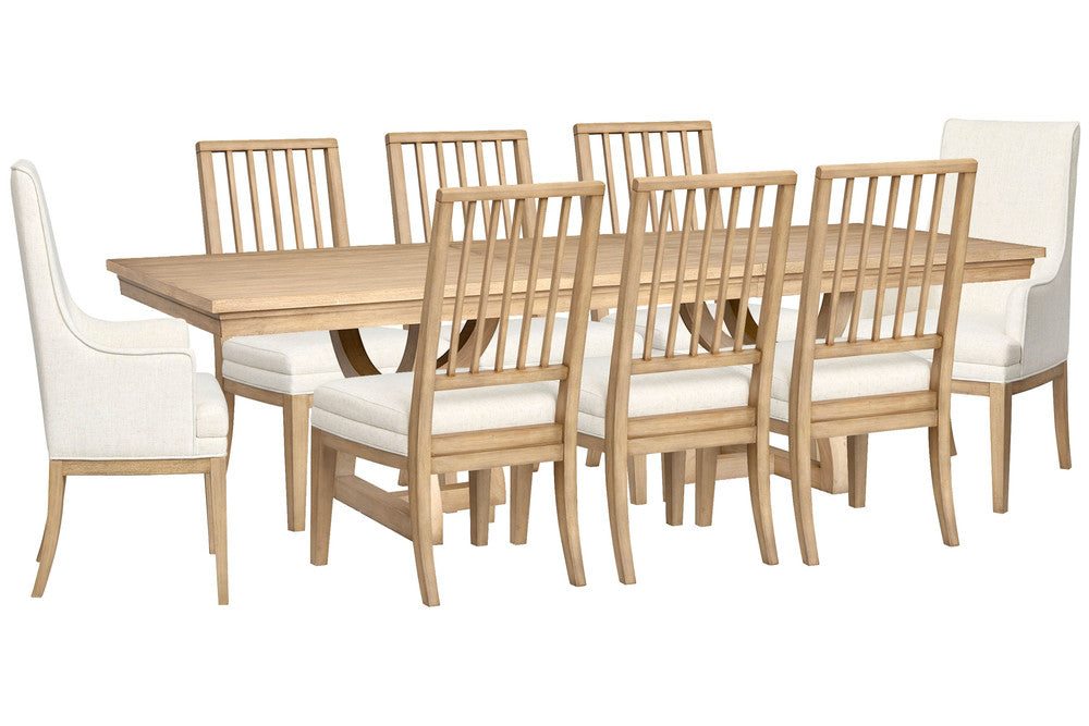 Magnussen - Coventry Honey Maple Extendable Trestle Dining Table With 6 Side Chairs And 2 Host Chairs - D6480-21-KIT25 view 1