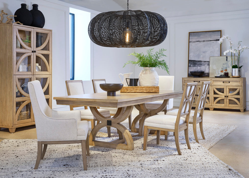 Magnussen - Coventry Honey Maple Extendable Trestle Dining Table With 6 Side Chairs And 2 Host Chairs - D6480-21-KIT25 view 10