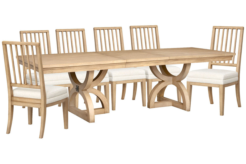 Magnussen - Coventry Honey Maple Extendable Trestle Dining Table With 6 Side Chairs - D6480-21-KIT4 view 1
