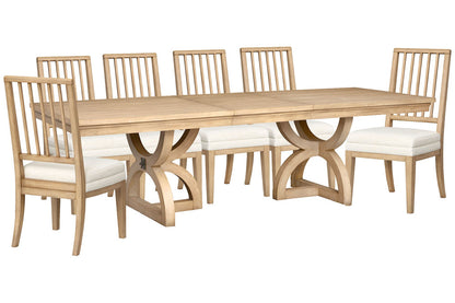 Magnussen - Coventry Honey Maple Extendable Trestle Dining Table With 6 Side Chairs - D6480-21-KIT4 view 1