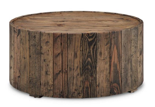 Magnussen - Dakota Round Cocktail Table casters - T4017-45 veiw 1