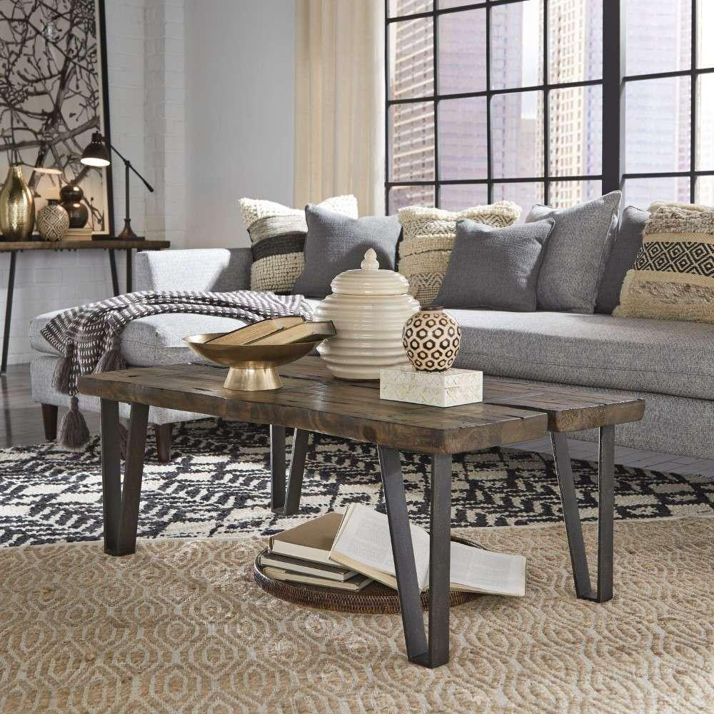 Magnussen - Dartmouth Rectangular Cocktail Table in Sawmill - T4904-43 veiw 6