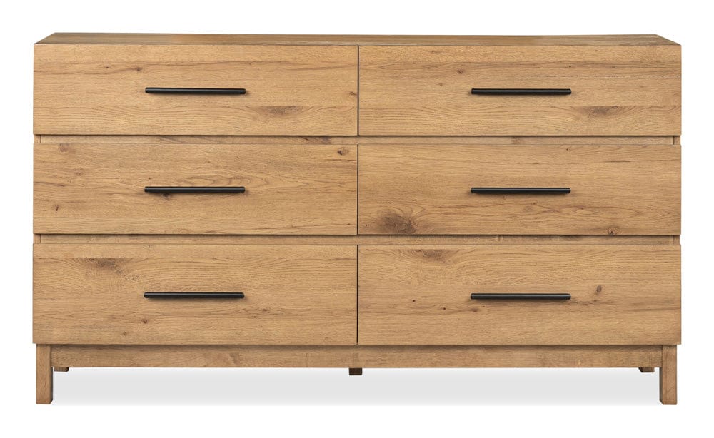 Magnussen - Davenport Rustic Caramel Double Drawer Dresser - B6309-22 view 2