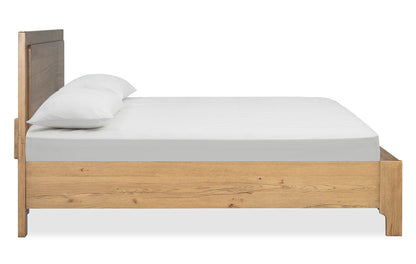 Magnussen - Davenport Rustic Caramel Queen Panel Bed 2 Nightstands And Drawer Dresser With Portrait Mirror - B6309-54-KIT4 view 4