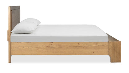 Magnussen - Davenport Rustic Caramel Queen Panel Storage Bed With Nightstand - B6309-54A-KIT1 view 4