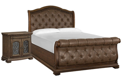 Magnussen - Durango Willadeene Brown California King Upholstered Sleigh Bed With Bachelor Chest - B5133-72-KIT6 view 1