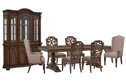 Magnussen - Durango Willadeene Brown Extendable Trestle Dining Table With 4 Side Chairs 2 Host Chairs Buffet And Hutch - D5133-21-KIT18 view 1