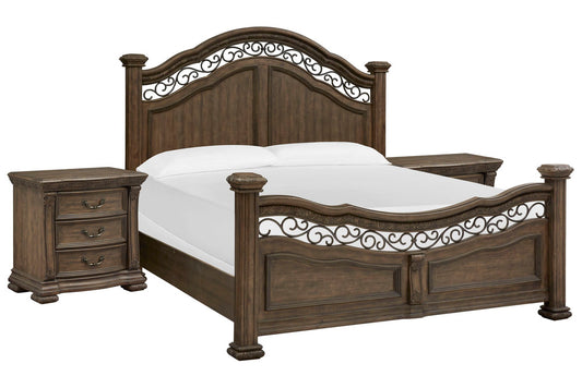 Magnussen - Durango Willadeene Brown King Panel Bed With 2 Nightstands - B5133-64-KIT2 view 1
