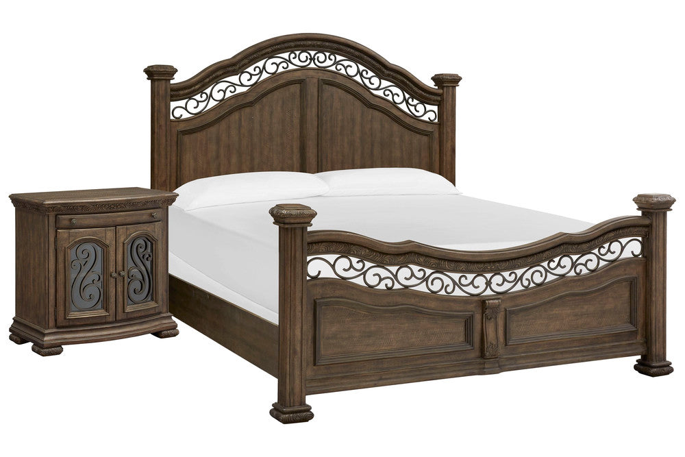 Magnussen - Durango Willadeene Brown King Panel Bed With Bachelor Chest - B5133-64-KIT6 view 1