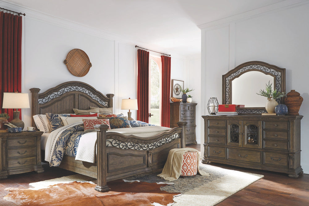 Magnussen - Durango Willadeene Brown King Panel Bed With Nightstand - B5133-64-KIT1 view 9
