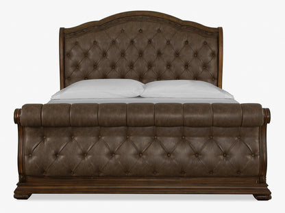 Magnussen - Durango Willadeene Brown King Upholstered Sleigh Bed With 2 Bachelor Chests - B5133-62-KIT7 view 3