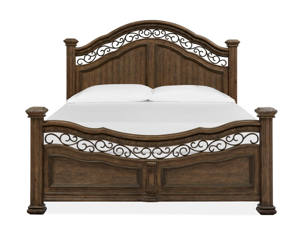 Magnussen - Durango Willadeene Brown Queen Panel Bed With 2 Nightstands - B5133-54-KIT2 view 3