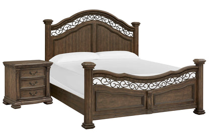 Magnussen - Durango Willadeene Brown Queen Panel Bed With Nightstand - B5133-54-KIT1 view 1