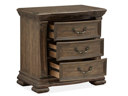 Magnussen - Durango Willadeene Brown Queen Upholstered Sleigh Bed With 2 Nightstands - B5133-52-KIT2 view 8