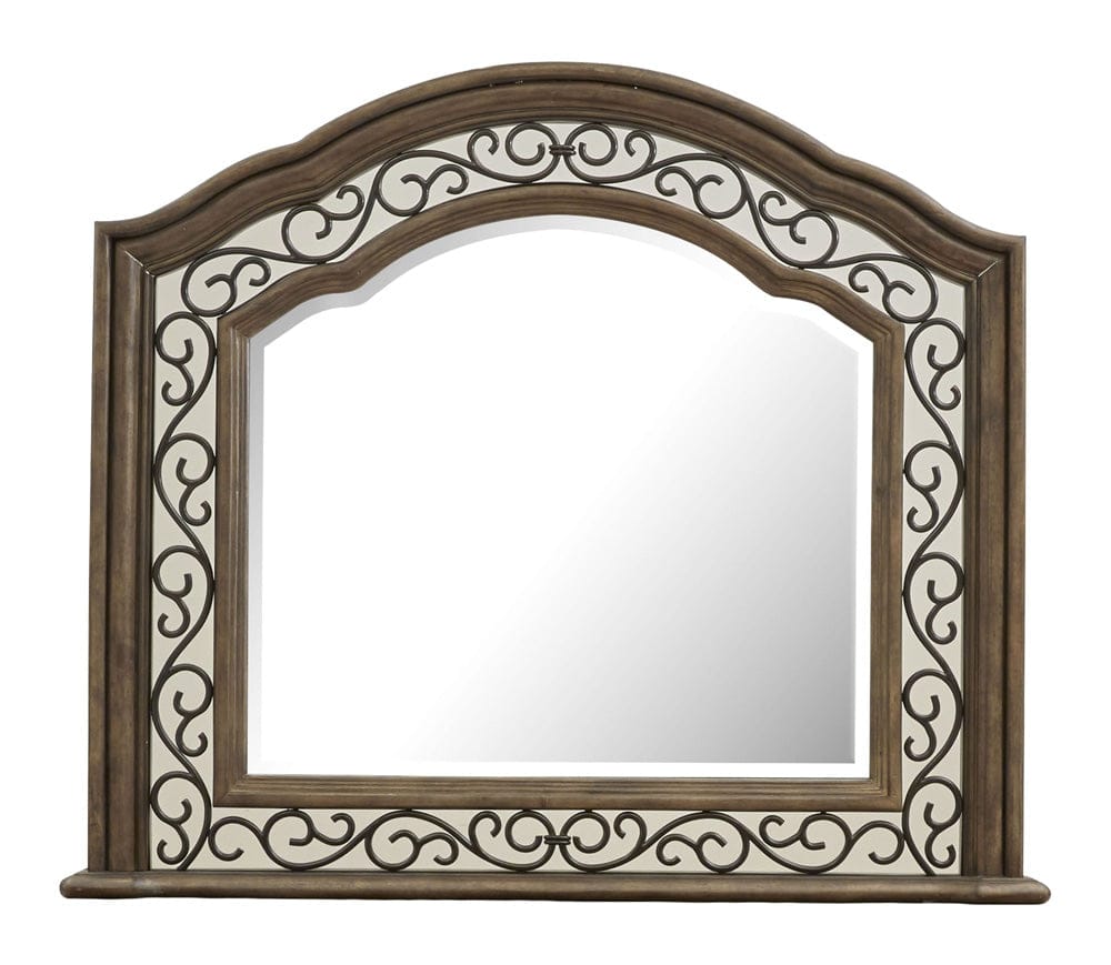 Magnussen - Durango Willadeene Brown Shaped Mirror - B5133-45 view 1
