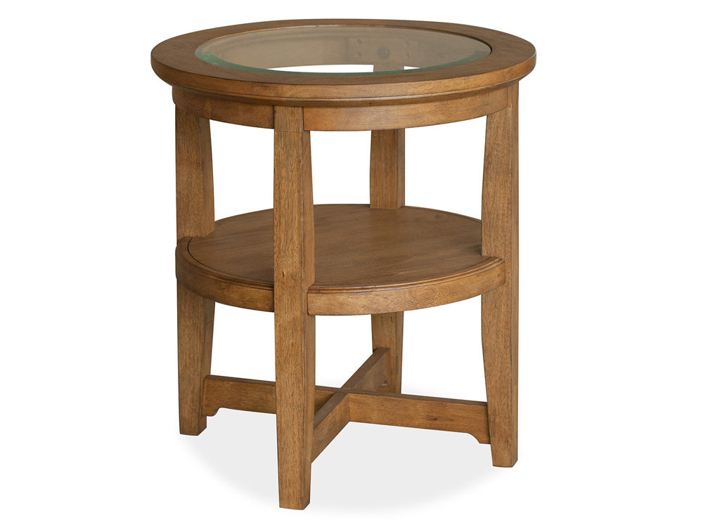 Magnussen - Durant Honey Brown Shelf End Table - T5814-02 view 1