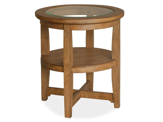 Magnussen - Durant Honey Brown Shelf End Table - T5814-02 view 1