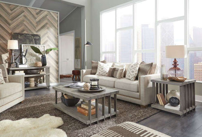 Magnussen - Eldridge Rectangular Cocktail Table with Casters in Weathered Gravel - T4917-43 veiw 7