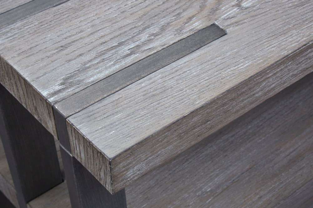 Magnussen - Eldridge Rectangular Sofa Table in Weathered Gravel - T4917-73 veiw 3