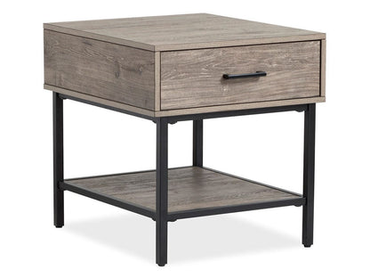 Magnussen - Fenwick Whitetail Brown And Smoke Glass Rectangular End Table - T5962-03 view 1