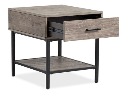 Magnussen - Fenwick Whitetail Brown And Smoke Glass Rectangular End Table - T5962-03 view 6