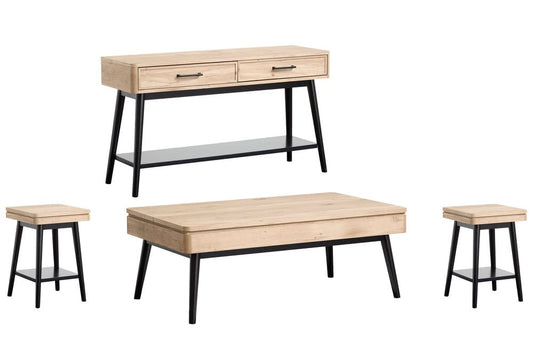 Magnussen - Fletcher Driftwood Lift Top Storage Cocktail Table With 2 Accent Table And Sofa Table - T5864-50KIT3 view 1