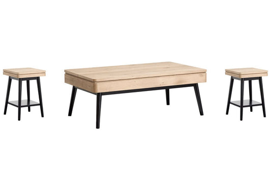 Magnussen - Fletcher Driftwood Lift Top Storage Cocktail Table With 2 Accent Table - T5864-50KIT2 view 1