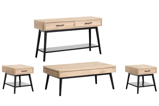 Magnussen - Fletcher Driftwood Lift Top Storage Cocktail Table With 2 End Table And Sofa Table - T5864-50KIT6 view 1