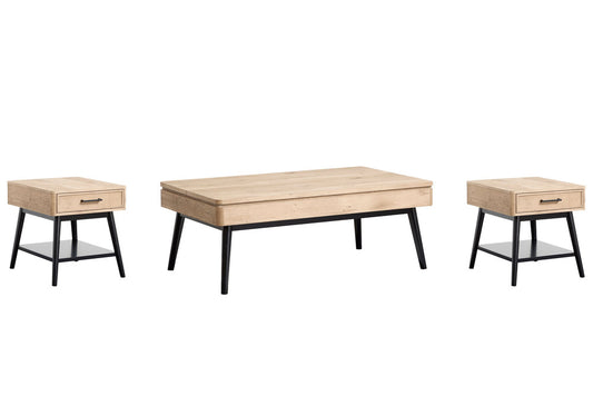 Magnussen - Fletcher Driftwood Lift Top Storage Cocktail Table With 2 End Table - T5864-50KIT5 view 1