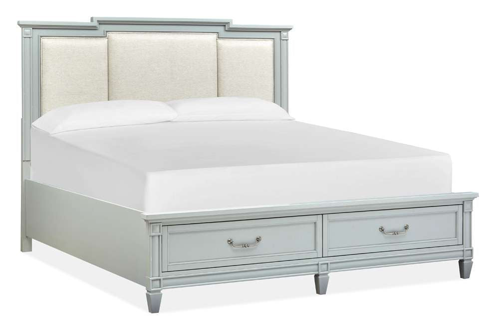 Magnussen - Glenbrook Complete California King Panel Storage Bed w/Upholstered Headboard - B5668-75A veiw 3