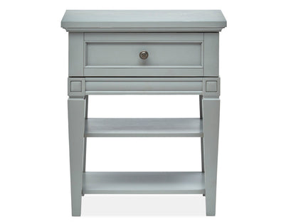 Magnussen - Glenbrook Pebble Queen Panel Bed 2 Open Nightstands Drawer Dresser With Landscape Mirror And Door Chest - B5668-54-KIT11 view 6