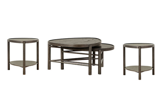 Magnussen - Hadleigh Black Coffee Bean Shaped Nesting Cocktail Table With 2 Accent End Table - T5711-52KIT2 view 1