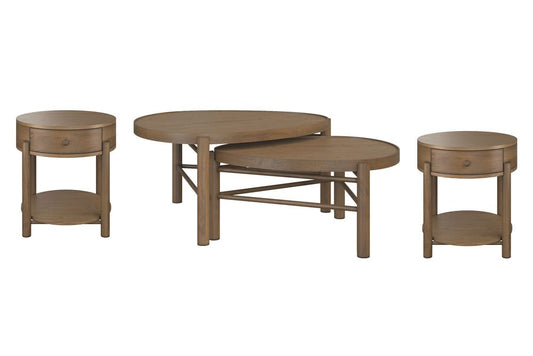 Magnussen - Hadleigh Brown Honey Nesting Cocktail Table With 2 End Table - T5558-52KIT5 view 1