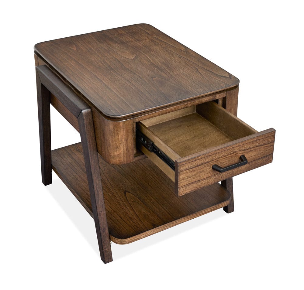 Magnussen - Hallie Milk Chocolate And Dark Chocolate Rectangular End Table - T6355-03 view 6
