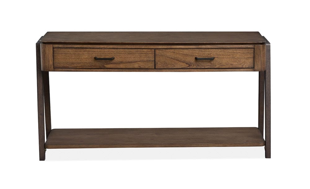 Magnussen - Hallie Milk Chocolate And Dark Chocolate Rectangular Sofa Table - T6355-73 view 2