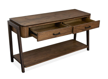 Magnussen - Hallie Milk Chocolate And Dark Chocolate Rectangular Sofa Table - T6355-73 view 4