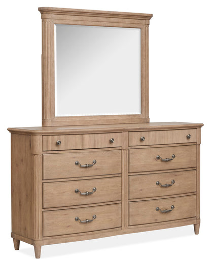 Magnussen - Harmony Heights Belgium Wheat Double Drawer Dresser With Landscape Mirror - B6400-2240 view 1