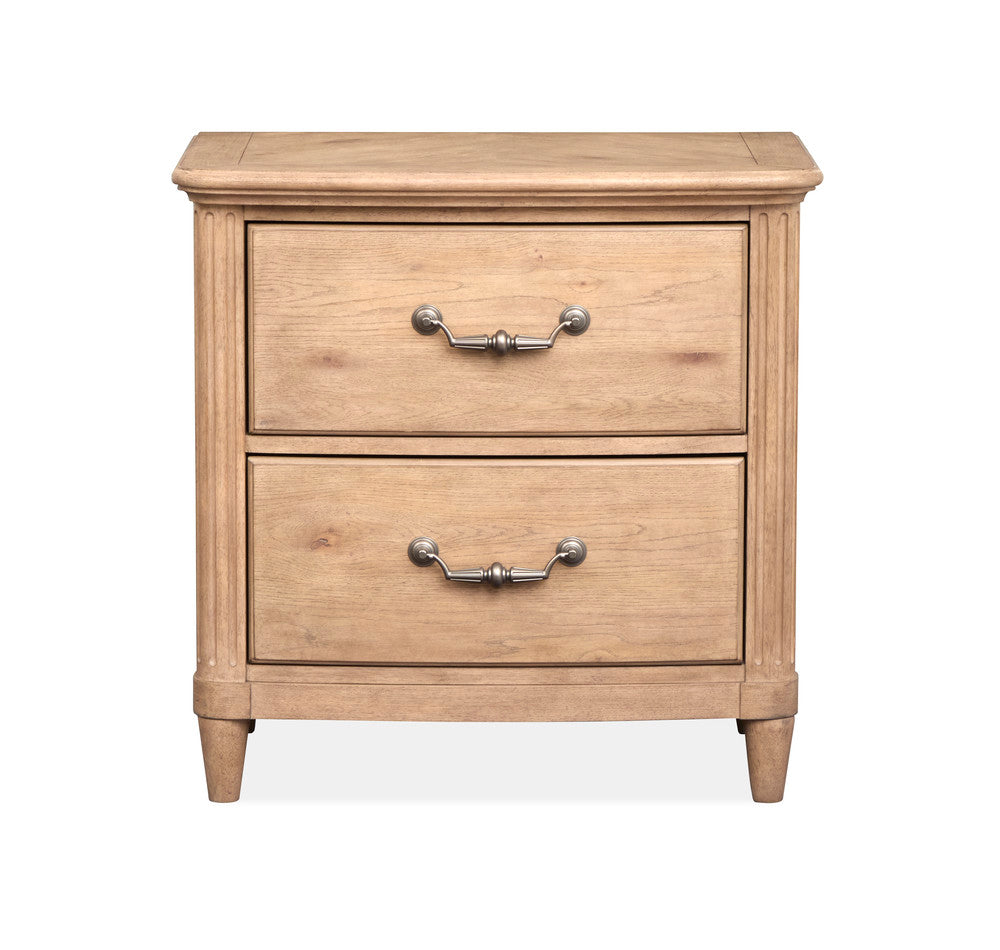 Magnussen - Harmony Heights Belgium Wheat King Panel Bed 2 Nightstands And Double Drawer Dresser With Landscape Mirror - B6400-64-KIT4 view 6
