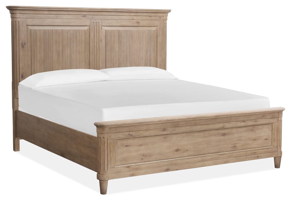 Magnussen - Harmony Heights Belgium Wheat King Panel Bed And Double Drawer Dresser With Landscape Mirror - B6400-64-KIT3 view 2