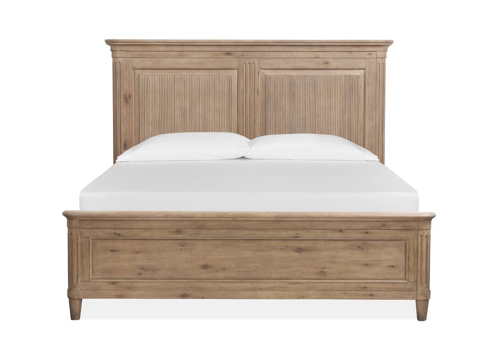 Magnussen - Harmony Heights Belgium Wheat King Panel Bed And Double Drawer Dresser With Landscape Mirror - B6400-64-KIT3 view 3