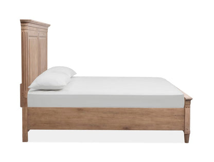 Magnussen - Harmony Heights Belgium Wheat King Panel Bed And Double Drawer Dresser With Landscape Mirror - B6400-64-KIT3 view 4