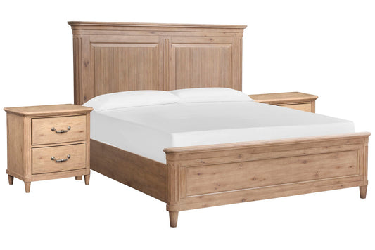 Magnussen - Harmony Heights Belgium Wheat Queen Panel Bed With 2 Nightstands - B6400-54-KIT2 view 1