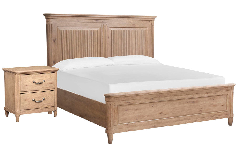 Magnussen - Harmony Heights Belgium Wheat Queen Panel Bed With Nightstand - B6400-54-KIT1 view 1
